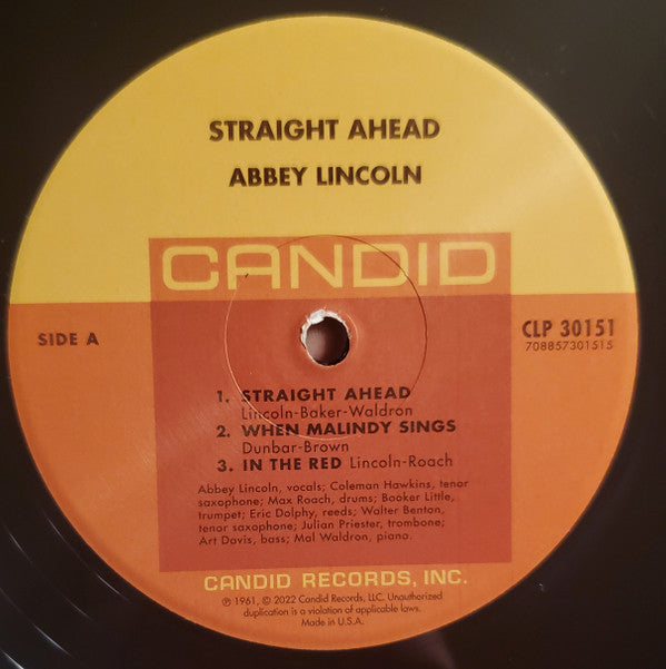 Abbey Lincoln - Straight Ahead | Mint (M) Mint (M)-