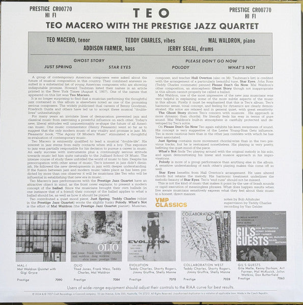 Teo Macero - Teo (VINYL VMP) | Mint (M) Mint (M)-
