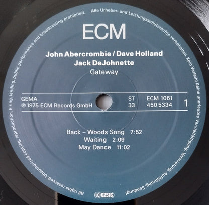 John Abercrombie, Dave Holland, Jack DeJohnette - Gateway (VINYL) *DISCOUNTED* |-