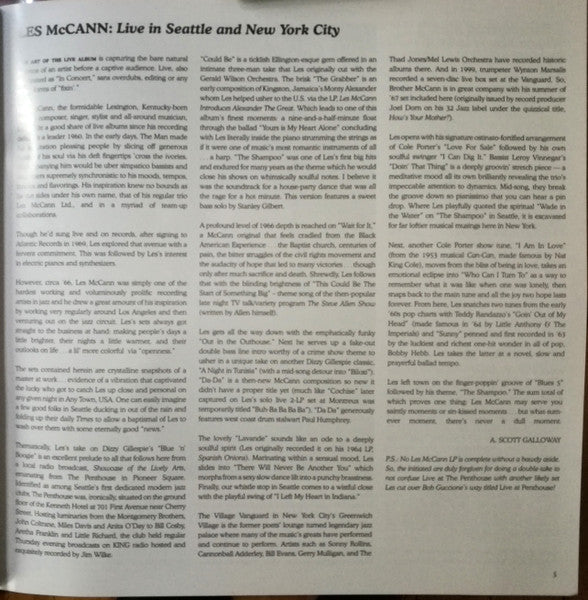 Les McCann - Never A Dull Moment! (Live From Coast To Coast 1966-1967) (3xVINYL RSD) |-
