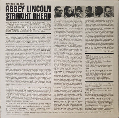 Abbey Lincoln - Straight Ahead | Mint (M) Mint (M)-