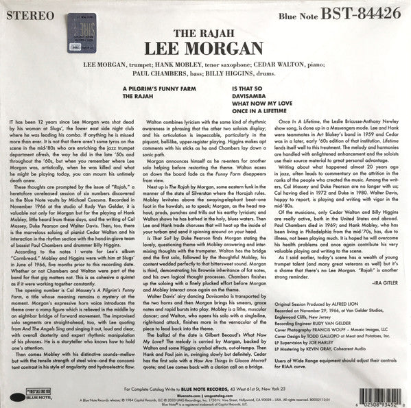 Lee Morgan - The Rajah (VINYL) | Mint (M) Mint (M)-