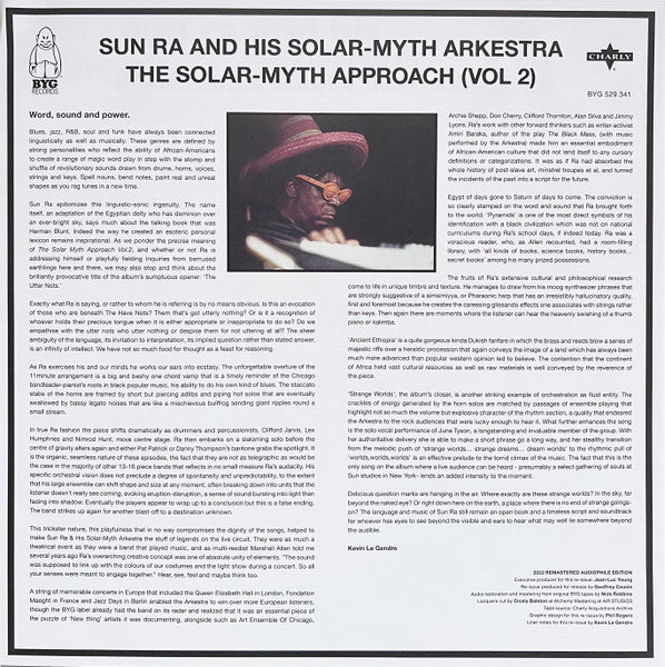 The Sun Ra Arkestra - The Solar-myth Approach (Vol 2)(VINYL) | Mint (M) Mint (M)-