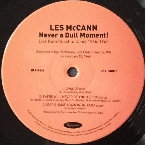 Les McCann - Never A Dull Moment! (Live From Coast To Coast 1966-1967) (3xVINYL RSD) |-