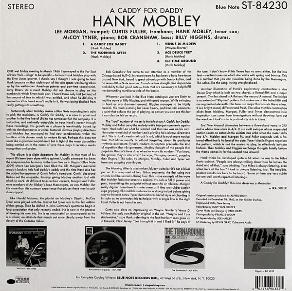 Hank Mobley - A Caddy For Daddy (Blue Note Tone Poet Series) (VINYL) | Mint (M) Mint (M)-