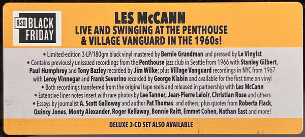 Les McCann - Never A Dull Moment! (Live From Coast To Coast 1966-1967) (3xVINYL RSD) |-