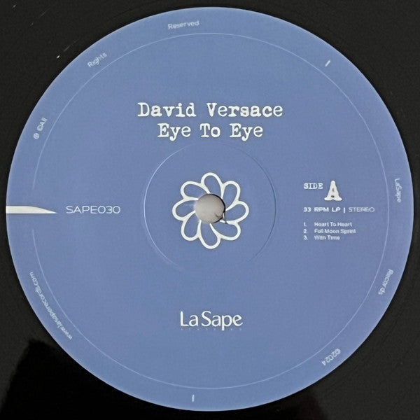 David Versace - Eye To Eye (VINYL) | Mint (M) Mint (M)-