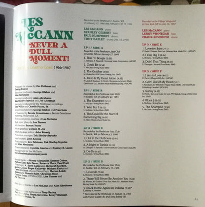 Les McCann - Never A Dull Moment! (Live From Coast To Coast 1966-1967) (3xVINYL RSD) |-
