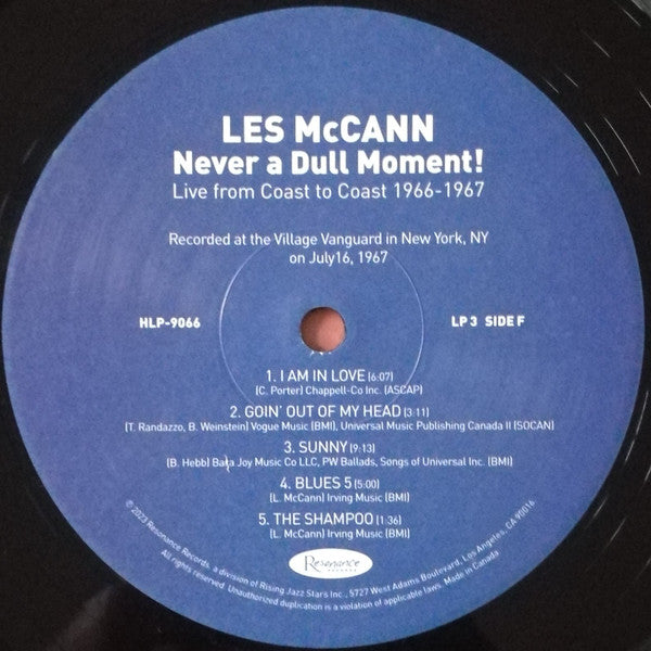 Les McCann - Never A Dull Moment! (Live From Coast To Coast 1966-1967) (3xVINYL RSD) |-