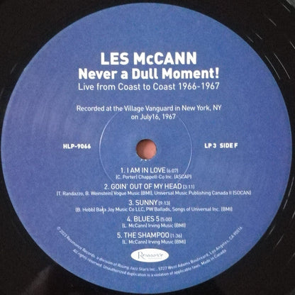 Les McCann - Never A Dull Moment! (Live From Coast To Coast 1966-1967) (3xVINYL RSD) |-
