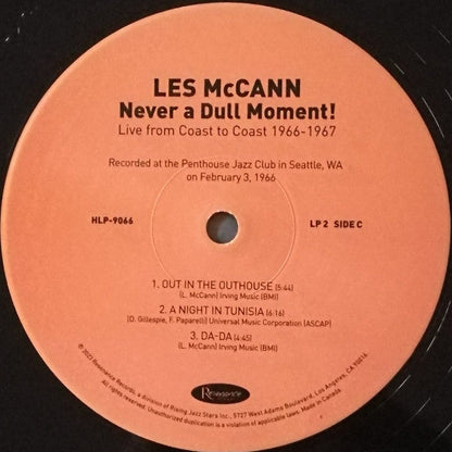 Les McCann - Never A Dull Moment! (Live From Coast To Coast 1966-1967) (3xVINYL RSD) |-