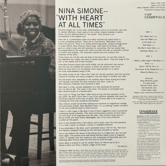 Nina Simone Sings The Blues (VMP VINYL) | Mint (M) Mint (M)-