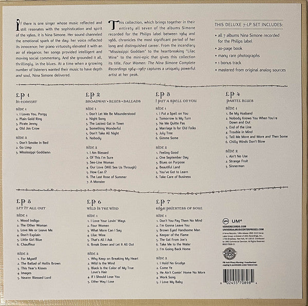 Nina Simone - Four Women: The Nina Simone Complete Recordings 1964-1967 (VINYL 4xLP Verve B0037958-01) |-