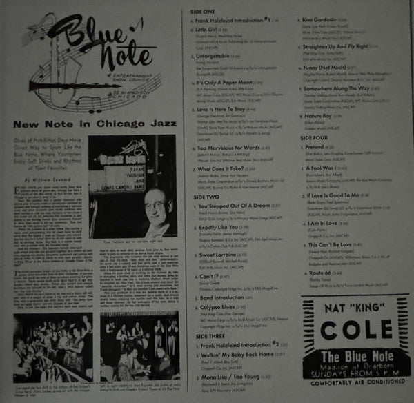Nat King Cole - Live At The Blue Note Chicago | Mint (M) Mint (M)-