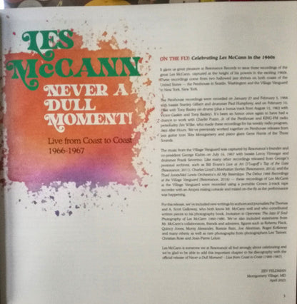 Les McCann - Never A Dull Moment! (Live From Coast To Coast 1966-1967) (3xVINYL RSD) |-