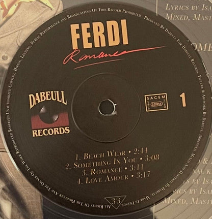 Ferdi (13) - Romance (CLEAR VINYL) | Mint (M) Mint (M)-