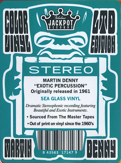 Martin Denny - Exotic Percussion (SEA GLASS VINYL) | Mint (M) Mint (M)-
