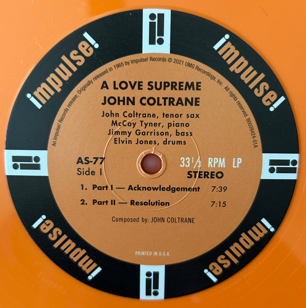 A Love Supreme (ORANGE VINYL) | Mint (M) Mint (M)-