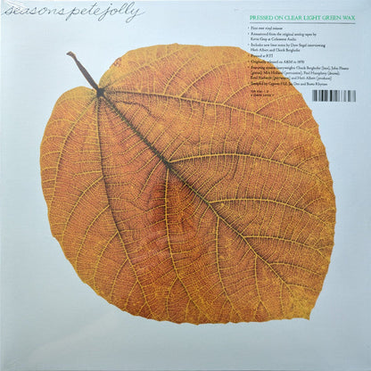 Pete Jolly - Seasons (CLEAR GREEN VINYL) | Mint (M) Mint (M)-