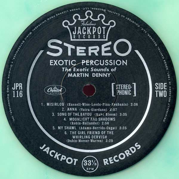 Martin Denny - Exotic Percussion (SEA GLASS VINYL) | Mint (M) Mint (M)-