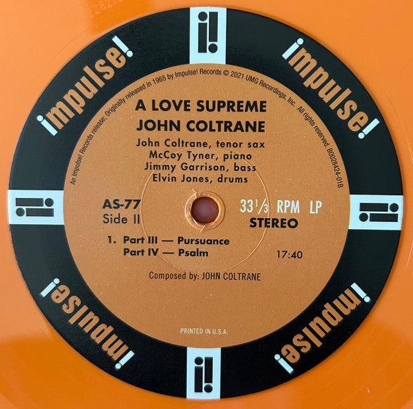 A Love Supreme (ORANGE VINYL) | Mint (M) Mint (M)-