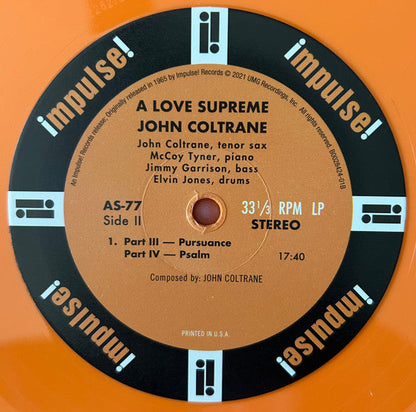 A Love Supreme (ORANGE VINYL) | Mint (M) Mint (M)-