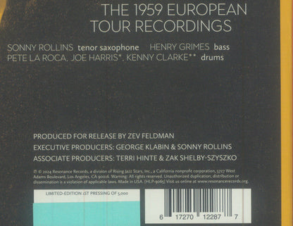 Sonny Rollins - Freedom Weaver (The 1959 European Tour Recordings) | Mint (M) Mint (M)-