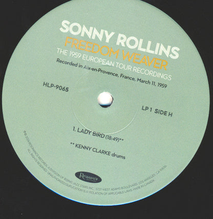 Sonny Rollins - Freedom Weaver (The 1959 European Tour Recordings) | Mint (M) Mint (M)-