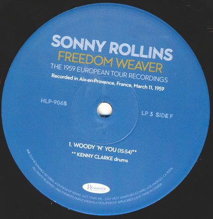 Sonny Rollins - Freedom Weaver (The 1959 European Tour Recordings) | Mint (M) Mint (M)-