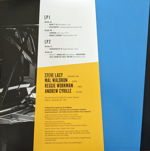Steve Lacy / Mal Waldron - The Mighty Warriors: Live In Antwerp | Mint (M) Mint (M)-