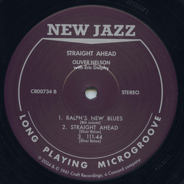 Oliver Nelson - Straight Ahead | Mint (M) Mint (M)-
