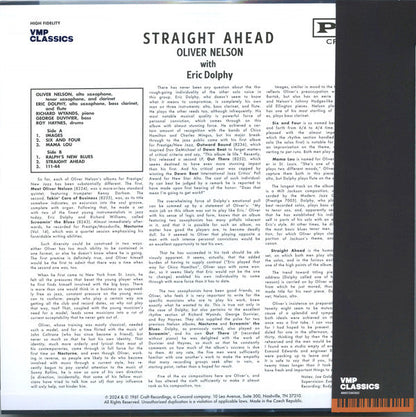 Oliver Nelson - Straight Ahead | Mint (M) Mint (M)-