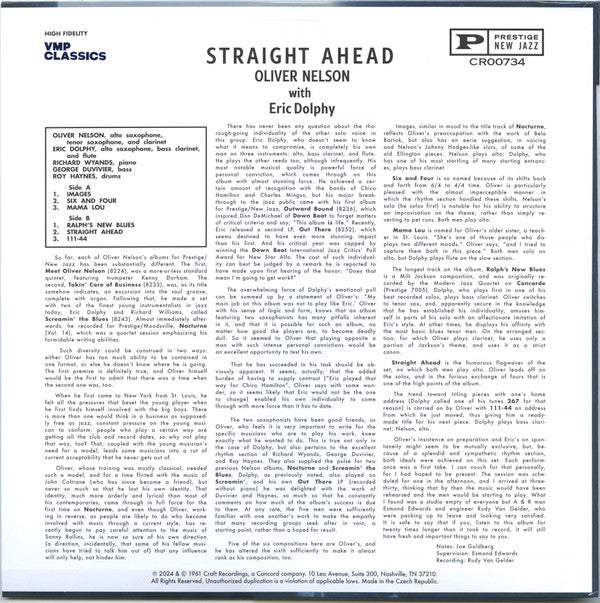 Oliver Nelson - Straight Ahead | Mint (M) Mint (M)-