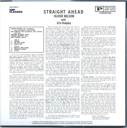 Oliver Nelson - Straight Ahead | Mint (M) Mint (M)-