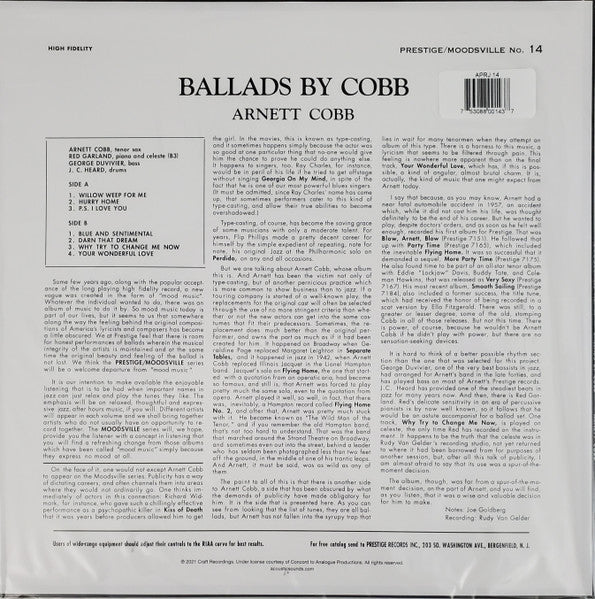 Ballads By Cobb | Mint (M) Mint (M)-