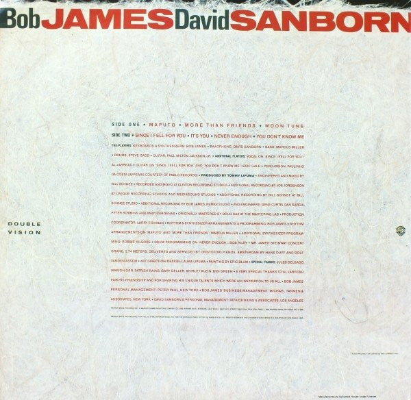 Bob James - Double Vision *SEALED* | Mint (M) Near Mint (NM)-