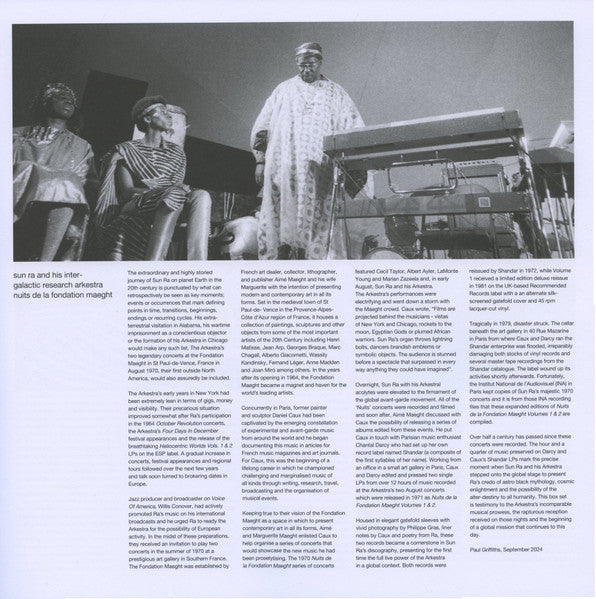 Sun Ra - Nuits De La Fondation Maeght (RSD 2025 BOX SET - VINYL) | Mint (M) Mint (M)-
