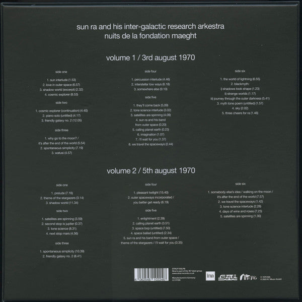Sun Ra - Nuits De La Fondation Maeght (RSD 2025 BOX SET - VINYL) | Mint (M) Mint (M)-