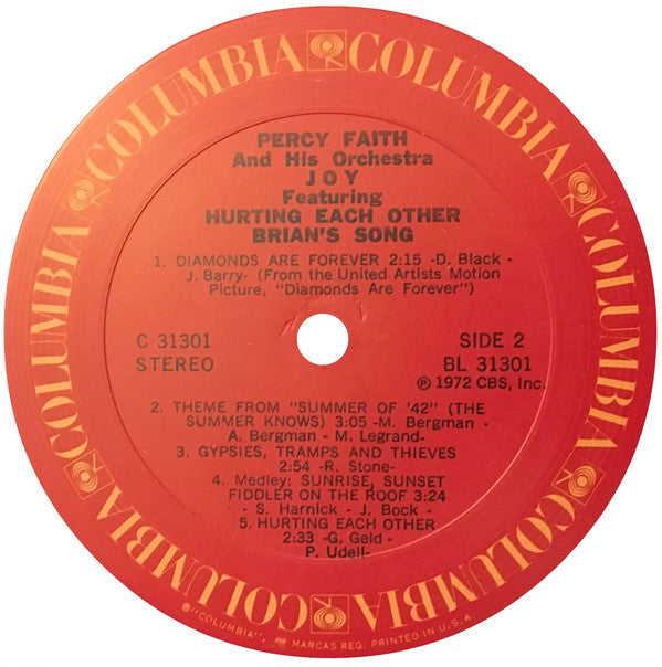 Percy Faith & His Orchestra - Joy | Mint (M) Near Mint (NM)-