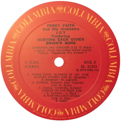 Percy Faith & His Orchestra - Joy | Mint (M) Near Mint (NM)-