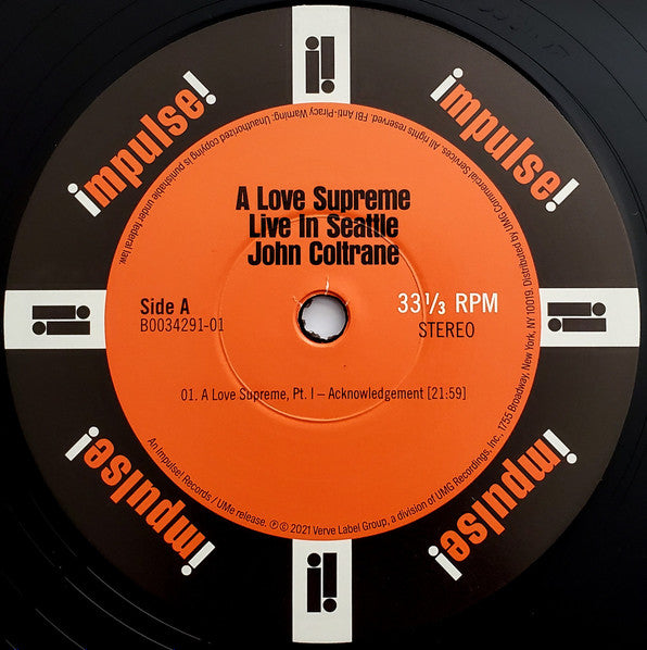 A Love Supreme: Live In Seattle *DINGED* (2xVINYL) | Mint (M) Excellent+ (EX+)-