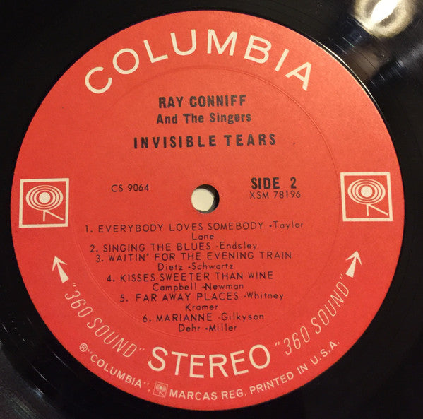 Ray Conniff And The Singers - Invisible Tears | Mint (M) Near Mint (NM)-
