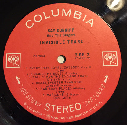 Ray Conniff And The Singers - Invisible Tears | Mint (M) Near Mint (NM)-