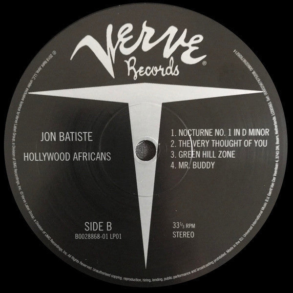Jon Batiste - Hollywood Africans | Mint (M) Mint (M)-
