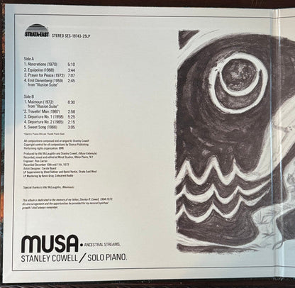 Stanley Cowell - Musa • Ancestral Streams (VINYL) | Mint (M) Mint (M)-