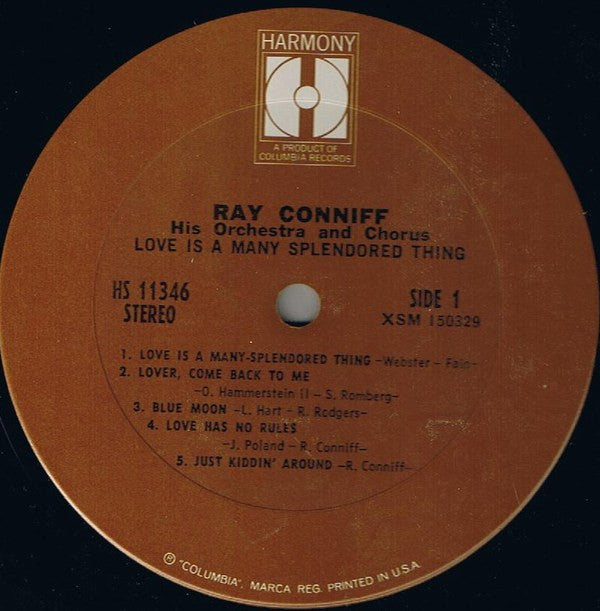 Ray Conniff And His Orchestra & Chorus - Love Is A Many Splendored Thing | Mint (M) Mint (M)-