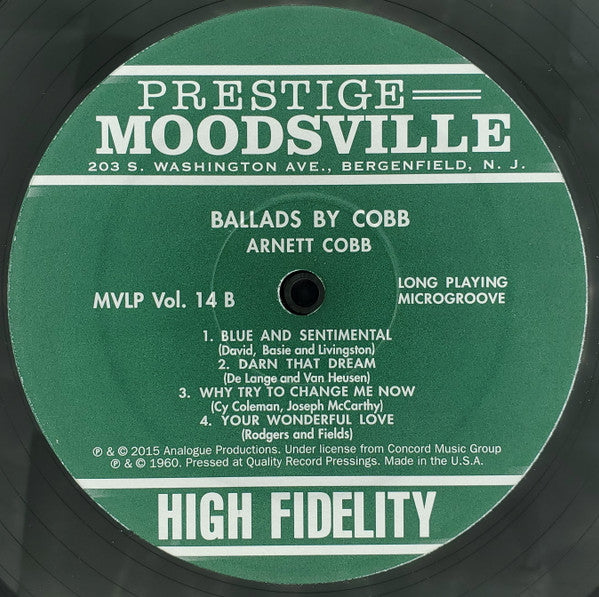 Ballads By Cobb | Mint (M) Mint (M)-