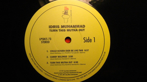 Idris Muhammad - Turn This Mutha Out (VINYL) | Mint (M) Mint (M)-