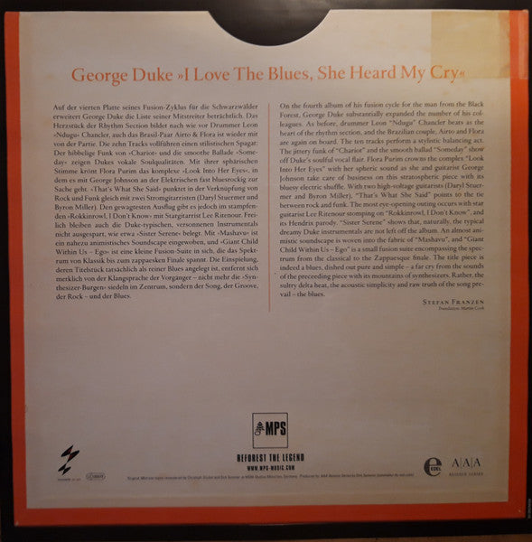 George Duke - I Love The Blues, She Heard My Cry (VINYL) | Mint (M) Mint (M)-