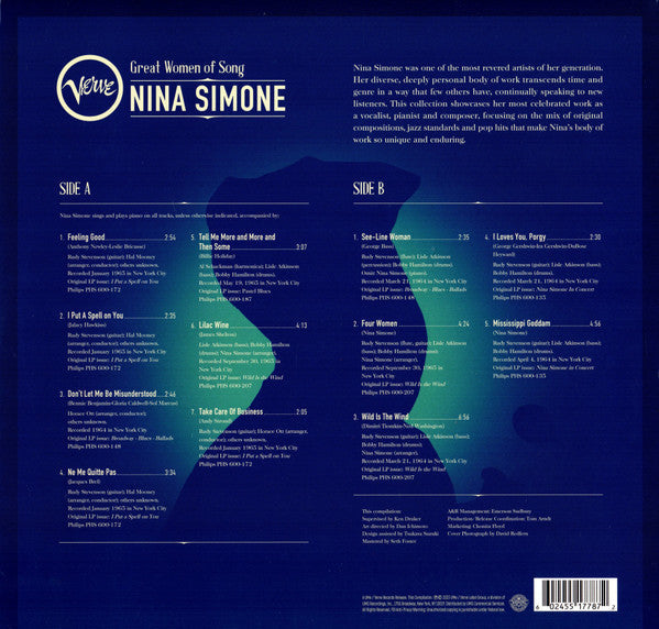 Nina Simone - Great Women Of Song | Mint (M)-